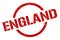 England stamp. England grunge round isolated sign.