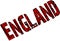 England Text sign illutration
