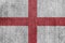 England Textile Industry Or Politics Concept: English Flag Denim Jeans