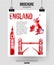 England travel background. Brochure