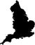 England united kingdom country Map illustration black.