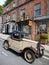 England: vintage car and old shops