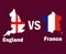 England Vs France Map With Names Symbol Design Europe football