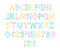 English alphabet, font, Layout, color, vector.