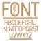 English alphabet letters collection. Capital decorative f
