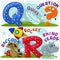 English alphabet Q R