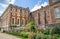 English architecture Tudors time, West Front of Hampton court with entrance gate, locates in West London