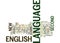 English As A Second Language Text Background Word Cloud Concept