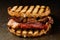 English bacon butty sandwich