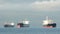English Bay Freighters at Anchor, Vancouver