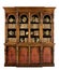 English breakfront Bookcase dresser with books