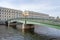 English Bridge across Fontanka River in Saint Petersburg, Russia