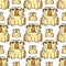 English bulldog pattern seamless