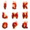 English burning alphabet