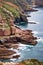 English Channel Cliffs in Brittany France