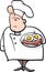 English chef cartoon illustration