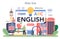 English class online service or platform. Study foreign languages