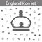 The english crown icon. England icons universal set for web and mobile