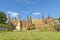 English garden, knebworth house, england. pruned and cut