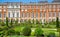 English garden view and the East Front of Hampton court 17th century locates West London