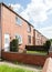 English housing estate. Terraced houses. Typical English architecture