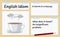 English idiom a storm in a teacup template