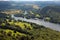 English lake District elevated view Windermere Lake District Cumbria England UK in summer