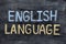 English language. English Language on blackboard