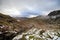 English mountain scene in winter