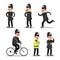 English Policeman Cartoon. Police Officer