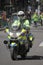 English policeman on motorbike