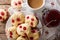 English sconces biscuits with red currants are served with tea a