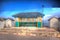 English seaside bus shelter in HDR