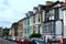 English street terraced houses