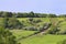 English summer countryside with riding paths