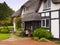 English thatched cottage doorway detail