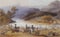English Troops crossing Gevora River, next to Badajoz, 1812