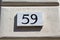 Engraved building number