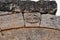 Engraved Cross on Keystone of Triumphal Arch, Colonnade Street, Hierapolis, Pamukkale, Denizli Province, Turkey