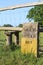 Engraved stone sign for a bridle way