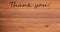 Engraved Thank You Reddish Cedar Wood Planks