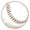 Engraving illustration of baseball ball