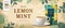 Engraving lemon mint tea banner ads