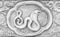 The Engraving of the silver value, Zodiac symbol of thai traditional, snake