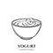 Engraving yogurt icon