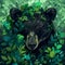 Enigmatic Bear Amidst Foliage