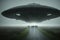 The Enigmatic Encounter of the Misty UFO.AI Generated