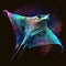 The Enigmatic Manta Ray Borealis, A Tale of Wonder and Mystery, generative ai