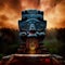 Enigmatic Mayan totem sculpture. A window into the mysterious civilization. AI-generated