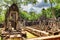Enigmatic ruins of ancient Preah Khan temple in Angkor, Cambodia